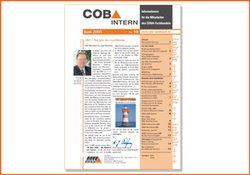 2001 erscheint die erste COBA-Mitarbeiterzeitung