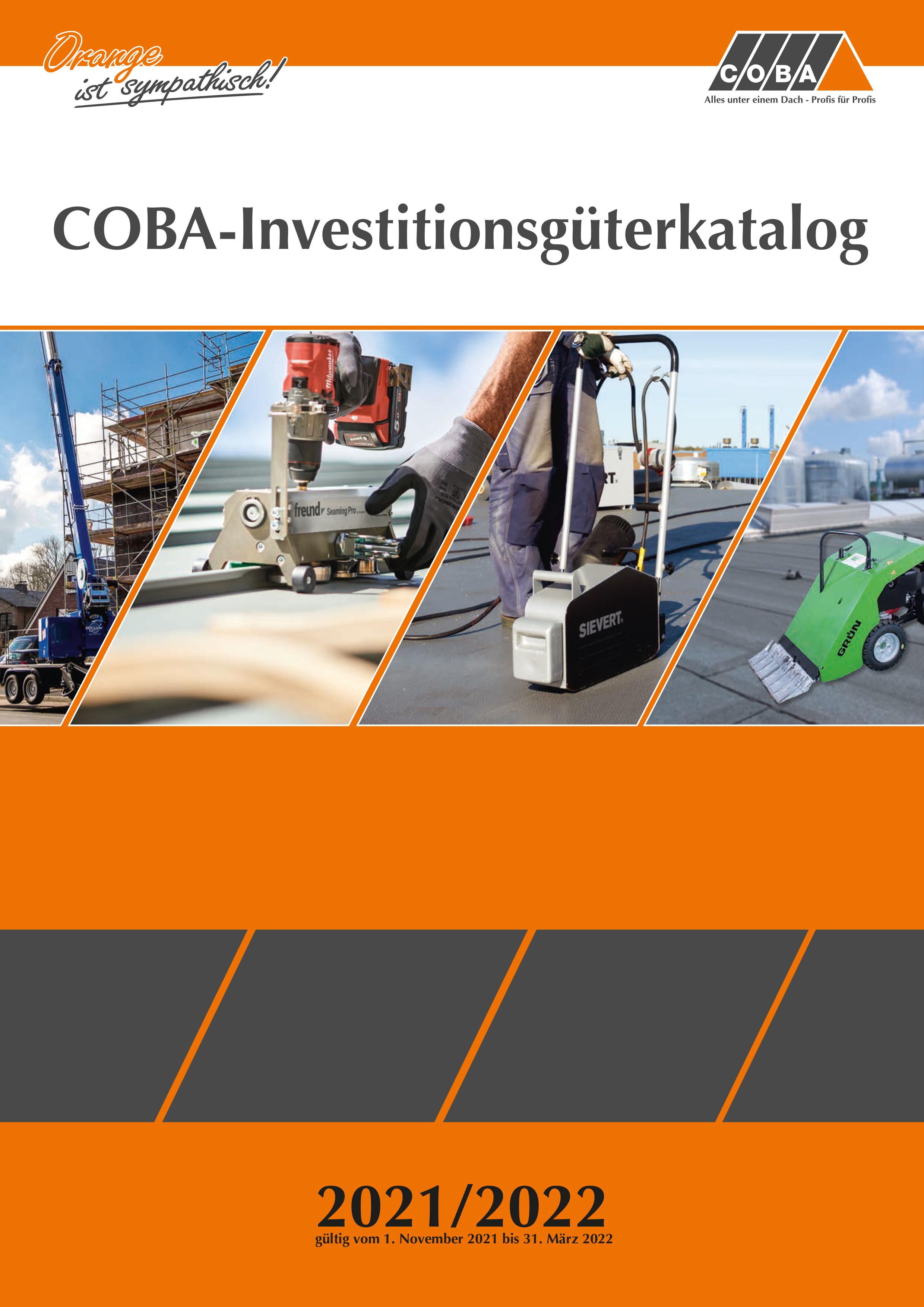 Der neue COBA-Investitionsgüterkatalog 2021/2022