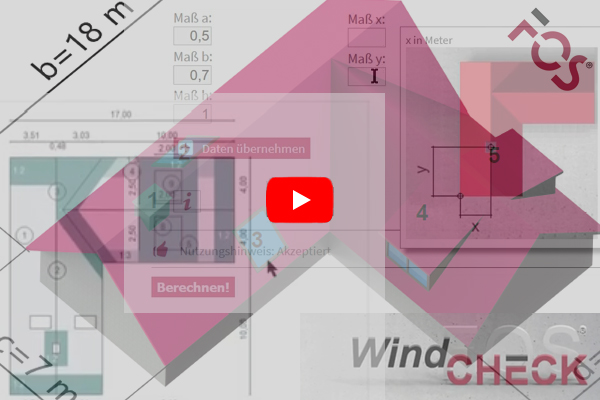 Winsogberechnung mit dem FOS WindCHECK