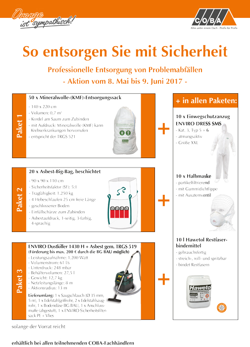 Flyer Entsorgungs-Aktion 2017