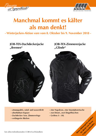 COBA-Winterjackenaktion Winterjacken JOBTEX