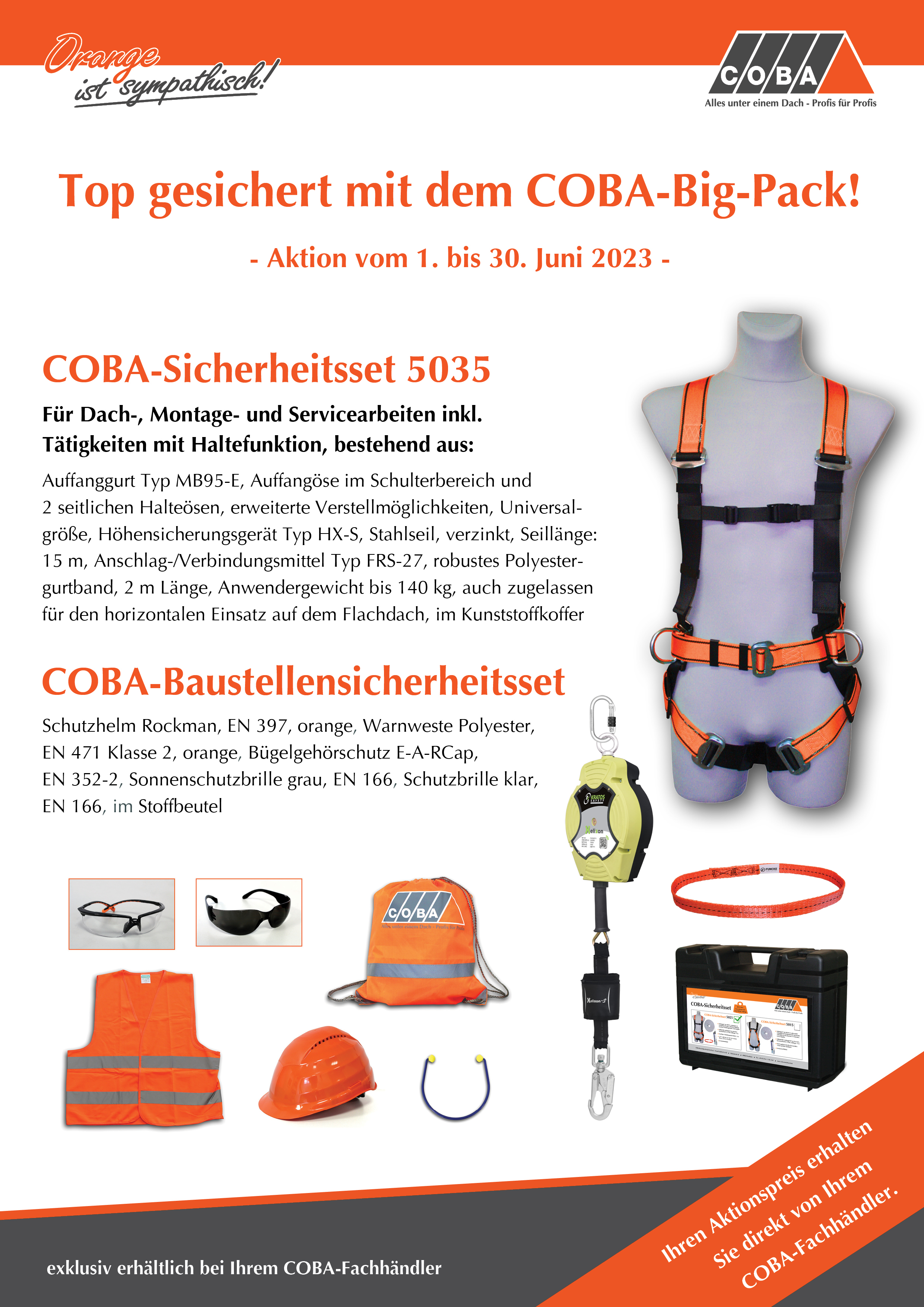 Aktion COBA-Sicherheitssets