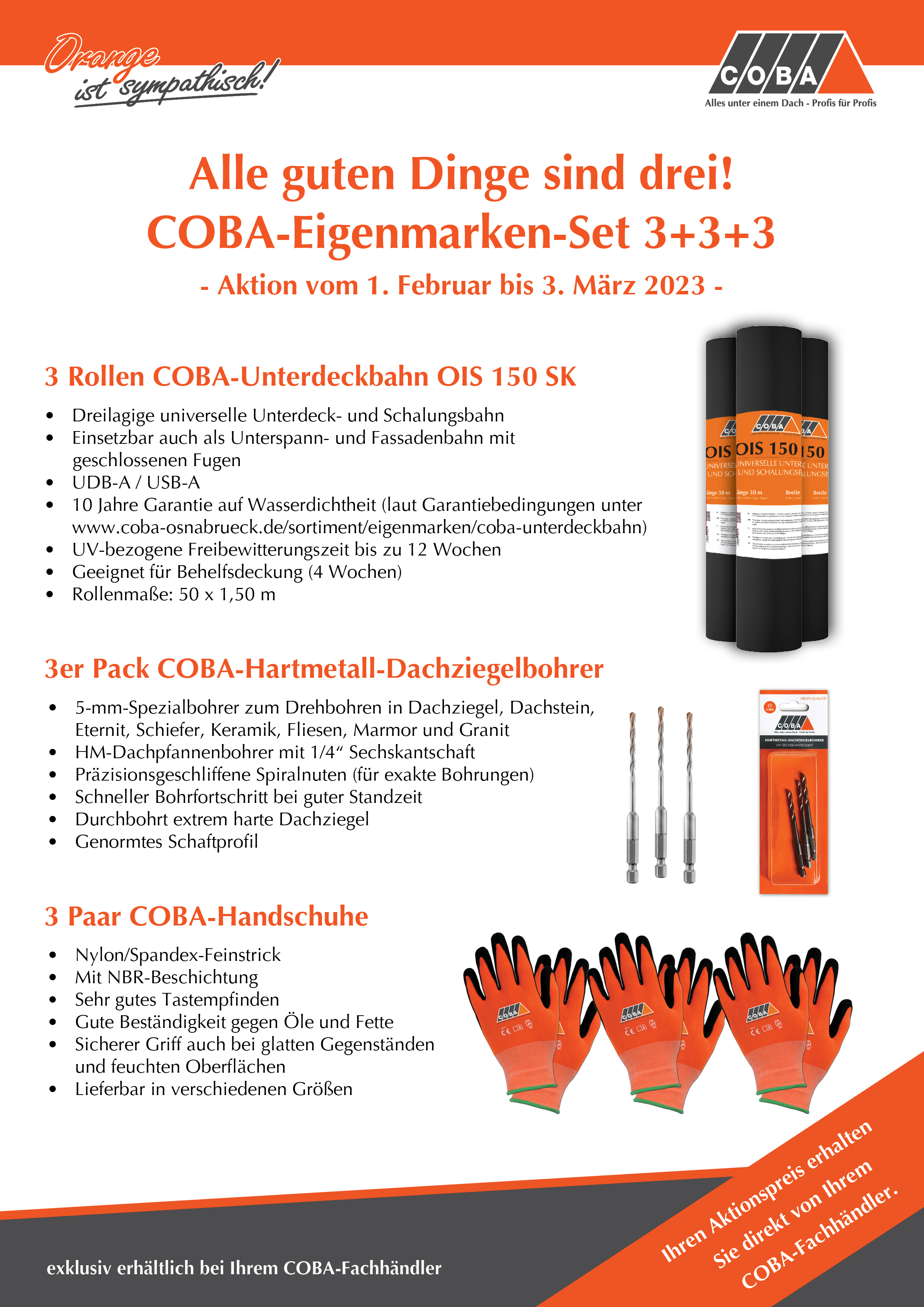 COBA-Eigenmarkenaktion 3+3+3