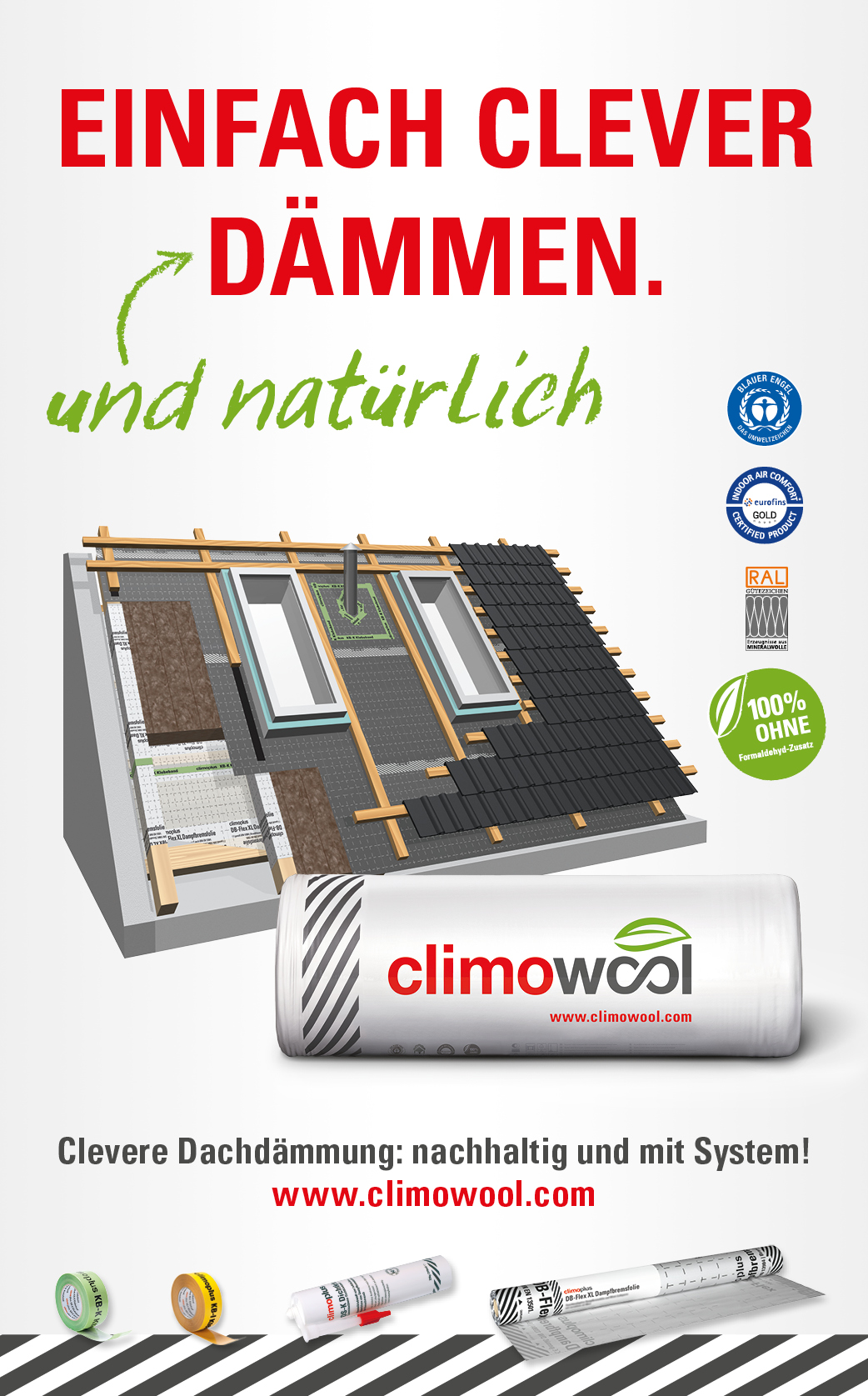 Natürlich Dämmen mit climowool