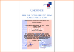 2009 COBA-Weiterbildungsprogramm IQ wird ausgezeichnet 2009 COBA-Weiterbildungsprogramm IQ wird ausgezeichnet