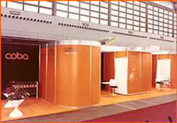 Der erste COBA-Messestand Der erste COBA-Messestand